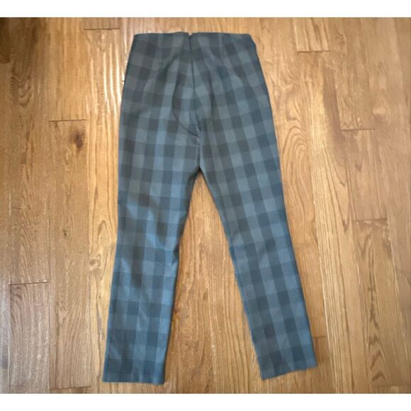 Rag & Bone Simone plaid charcoal stretch skinny pants size 8 - Picture 11 of 11